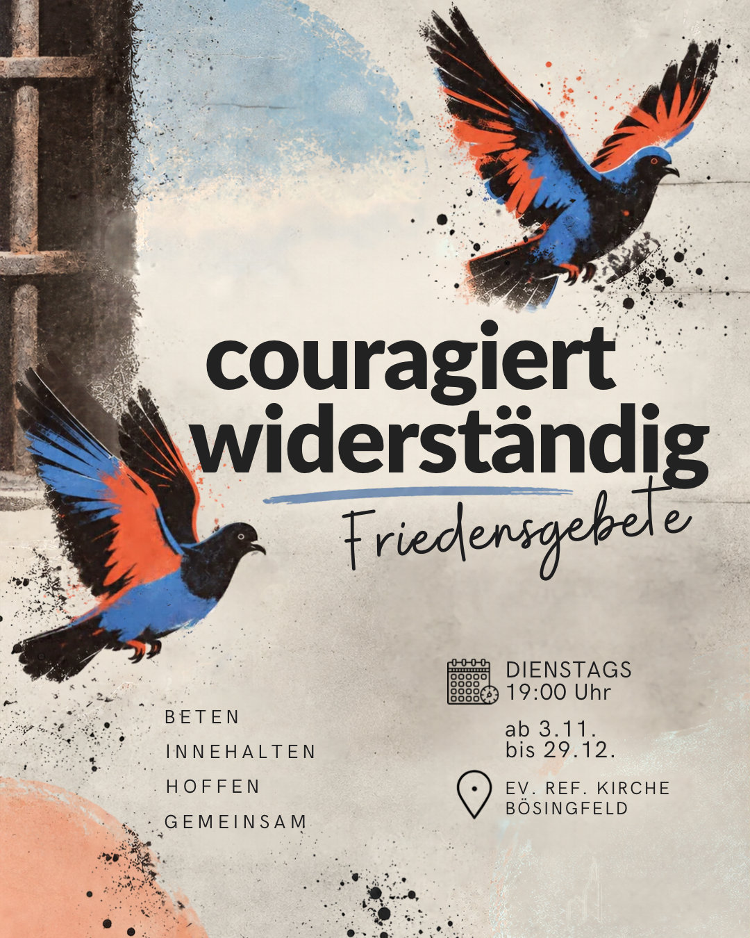 Plakat Friedensgebete
